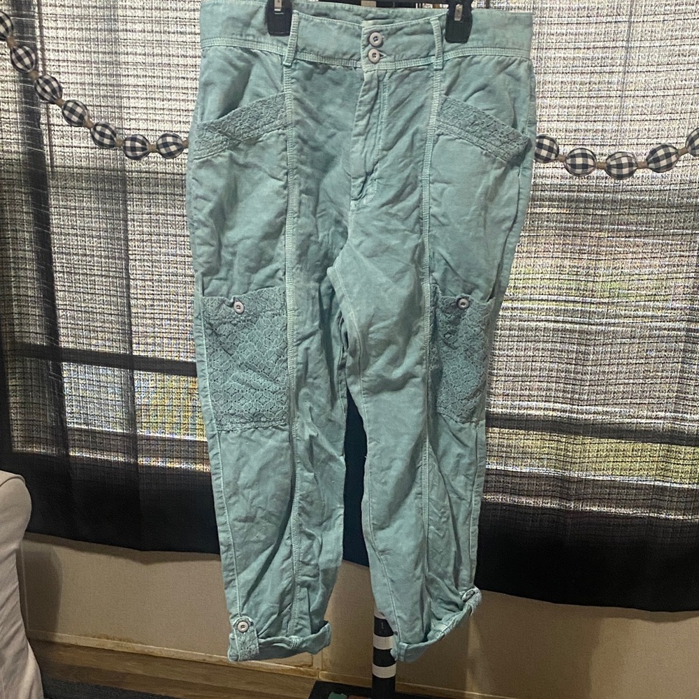 Sundance Cropped Ankle Pants in Seafoam Green Size 10